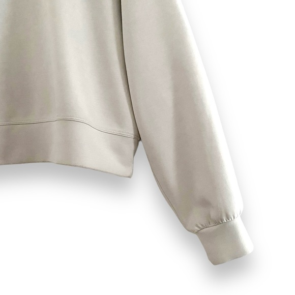 Lululemon Softstreme Perfectly Oversized Cropped Crew Long Sleeve White Opal 6 - Picture 4 of 15